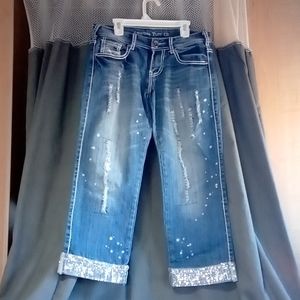 Cowgirl tuff company size 26 capris